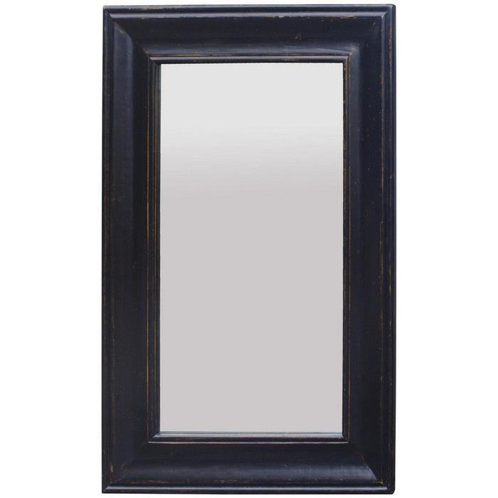 Black Solid Oak Mirror RCF8095