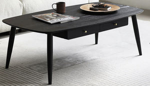 Boden Charcoal Solid Oak Coffee Unit - Oak Furniture Store & Sofas