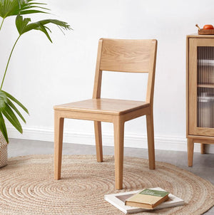 Bremen Natural Solid Oak Dining Chair - Oak Furniture Store & Sofas