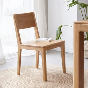 Bremen Natural Solid Oak Dining Chair - Oak Furniture Store & Sofas