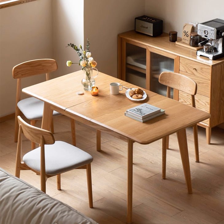 Bremen Natural Solid Oak Extending Dining Table - Oak Furniture Store & Sofas