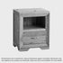 Chamfer Natural Solid Oak 1 Drawer Bedside Table - Oak Furniture Store
