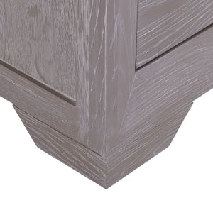 Chamfer Natural Solid Oak Bedside Table - Oak Furniture Store & Sofas