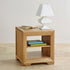 Chamfer Natural Solid Oak Side Table - Oak Furniture Store