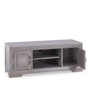 Chamfer Solid Oak 2 Doors TV Unit - Oak Furniture Store & Sofas