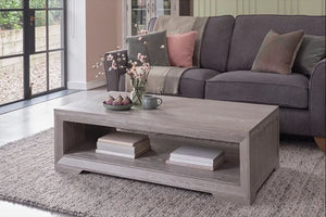 Chamfer Solid Oak Coffee Table - Oak Furniture Store & Sofas