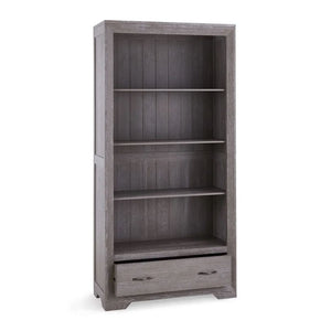 Chamfer Solid Oak Large Bookcase - Oak Furniture Store & Sofas