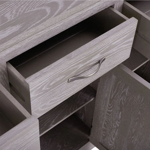Chamfer Solid Oak Large Sideboard - Oak Furniture Store & Sofas
