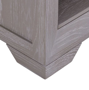 Chamfer Solid Oak Shelf End Table - Oak Furniture Store & Sofas