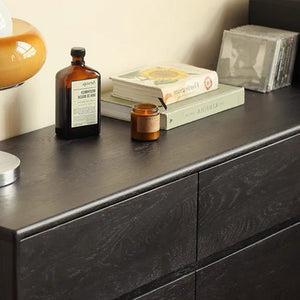 Charcoal Natural Solid Oak 9 Drawers Sideboard - Oak Furniture Store & Sofas