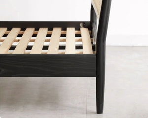 Charcoal Solid Oak Bed Frame - Oak Furniture Store & Sofas