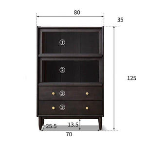 Charcoal Solid Oak Small Sideboard - Oak Furniture Store & Sofas