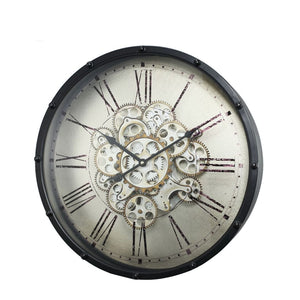 Cologne Gear Wall Clock Roman Numeral LEG40053 - Oak Furniture Store & Sofas