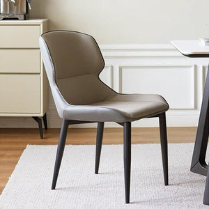 Eden Design Luxe Faux Leather Dining Chair - Oak Furniture Store & Sofas