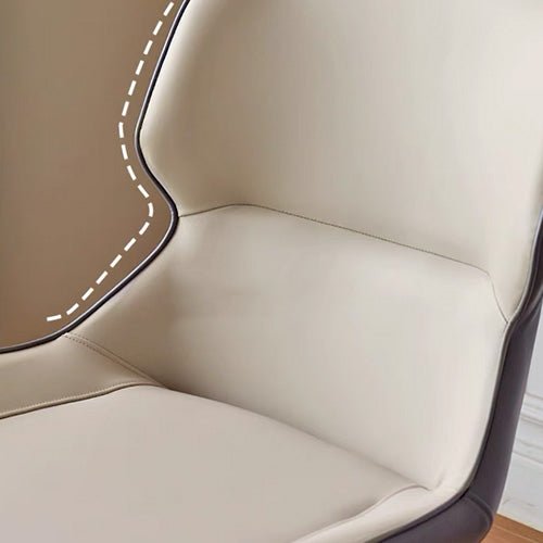 Eden Design Luxe Faux Leather Dining Chair - Oak Furniture Store