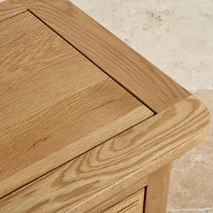 Edinburgh Solid Oak Display Cabinet - Oak Furniture Store & Sofas