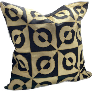 Embroidered Premium Gold Black Cushion RIH6024 - Oak Furniture Store & Sofas