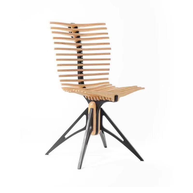 Fish Bone Designer Chair - Oak Furniture Store