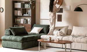 Flexi Modular Pure Comfort Plush Corduroy Sofa - Oak Furniture Store & Sofas