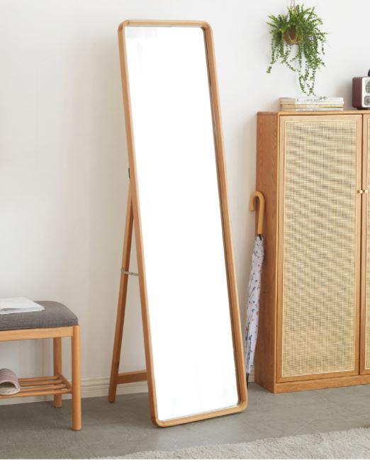 Free Standing Mirror With Solid Beech Frame - Oak Furniture Store & Sofas