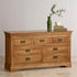French Rustic Solid Oak 3+4 Chest Of Drawers - Oak Furniture Store