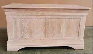 French Rustic Solid Oak Blanket Box - Oak Furniture Store & Sofas