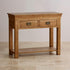 French Rustic Solid Oak Console Table - Oak Furniture Store
