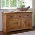 French Rustic Solid Oak Large Sideboard - Oak Furniture Store