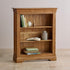 French Rustic Solid Oak Small Bookcase - Oak Furniture Store