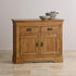 French Rustic Solid Oak Small Sideboard - Oak Furniture Store