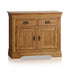 French Rustic Solid Oak Small Sideboard - Oak Furniture Store