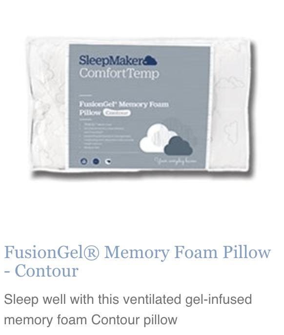 Fusion Gel Contoured Memory Foam Pillow
