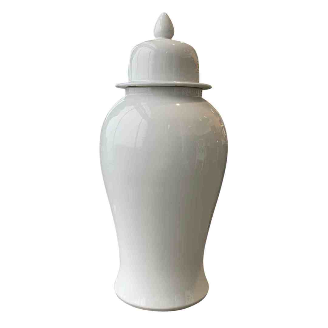 Ginger Jar White Large LCEA65WH - Oak Furniture Store