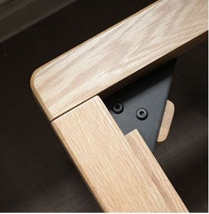 Greenland Solid Oak Headless Design Bed Frame - Oak Furniture Store & Sofas