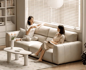 Gumi Creamy Tech Fabric Sofa - Oak Furniture Store & Sofas