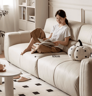 Gumi Creamy Tech Fabric Sofa - Oak Furniture Store & Sofas