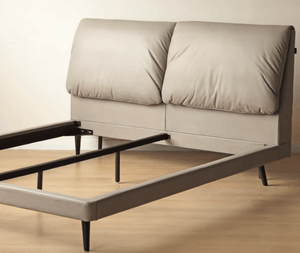 Helsinki Tech-Fabric Bed Frame - Oak Furniture Store & Sofas