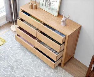 Humbie Natural Solid Oak 8 Drawers Chest (Coming Soon!) - Oak Furniture Store & Sofas