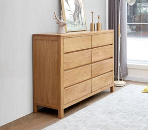 Humbie Natural Solid Oak 8 Drawers Chest (Coming Soon!) - Oak Furniture Store & Sofas