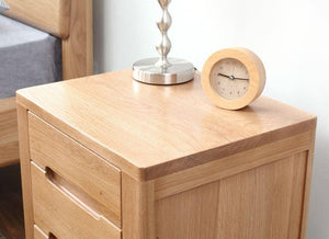 Humbie Natural Solid Oak Bedside Table (New Product Coming Soon!) - Oak Furniture Store & Sofas