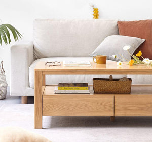 Humbie Natural Solid Oak Coffee Table (Coming Soon!) - Oak Furniture Store & Sofas