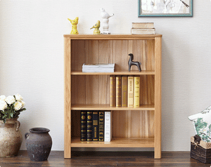 Humbie Natural Solid Oak Small Bookcase - Oak Furniture Store & Sofas