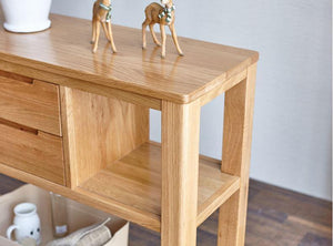 Humbie Solid Oak Console Table (New Product Coming Soon!) - Oak Furniture Store & Sofas