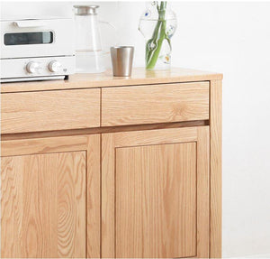 Humbie Solid Oak Large Sideboard With Hutch Dresser - Oak Furniture Store & Sofas