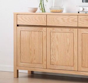 Humbie Solid Oak Large Sideboard With Hutch Dresser - Oak Furniture Store & Sofas