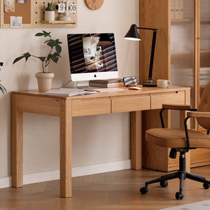 Humbie Solid Oak Study Desk - Oak Furniture Store & Sofas