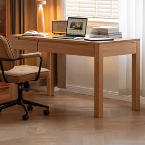 Humbie Solid Oak Study Desk - Oak Furniture Store & Sofas
