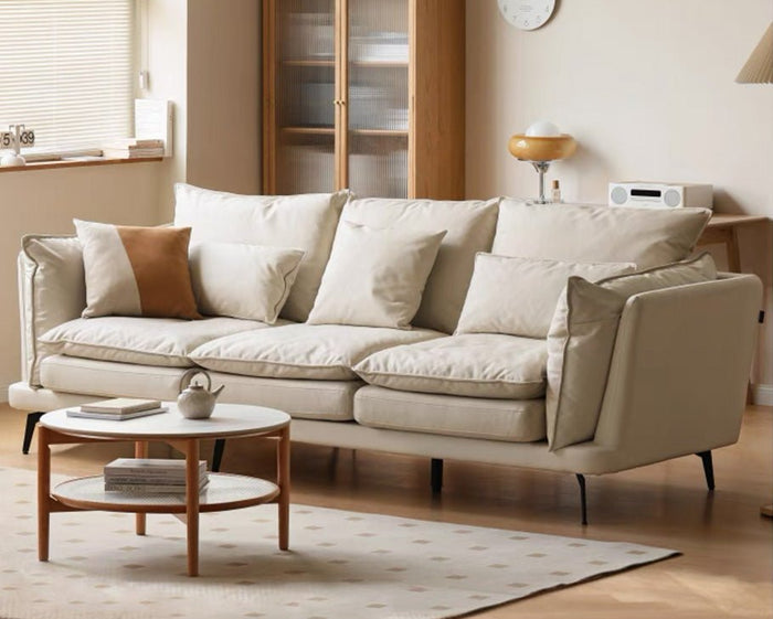 Jasper Design Tech Fabric Creamy Sofa