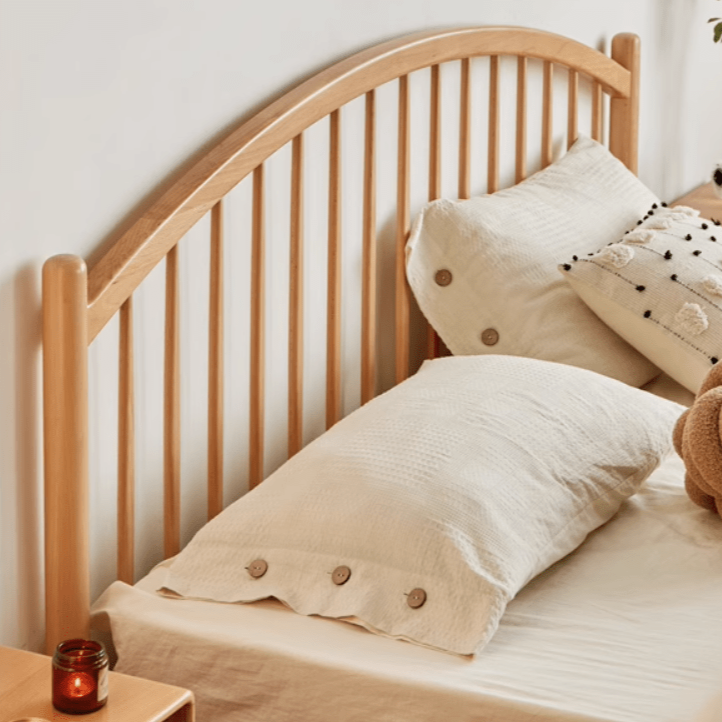 Kemi Natural Solid Beech Harp Bed Frame - Oak Furniture Store