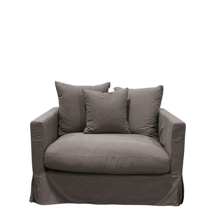 Luxe Sofa 1 Seater Grey Slip Cover LPRSIM01G